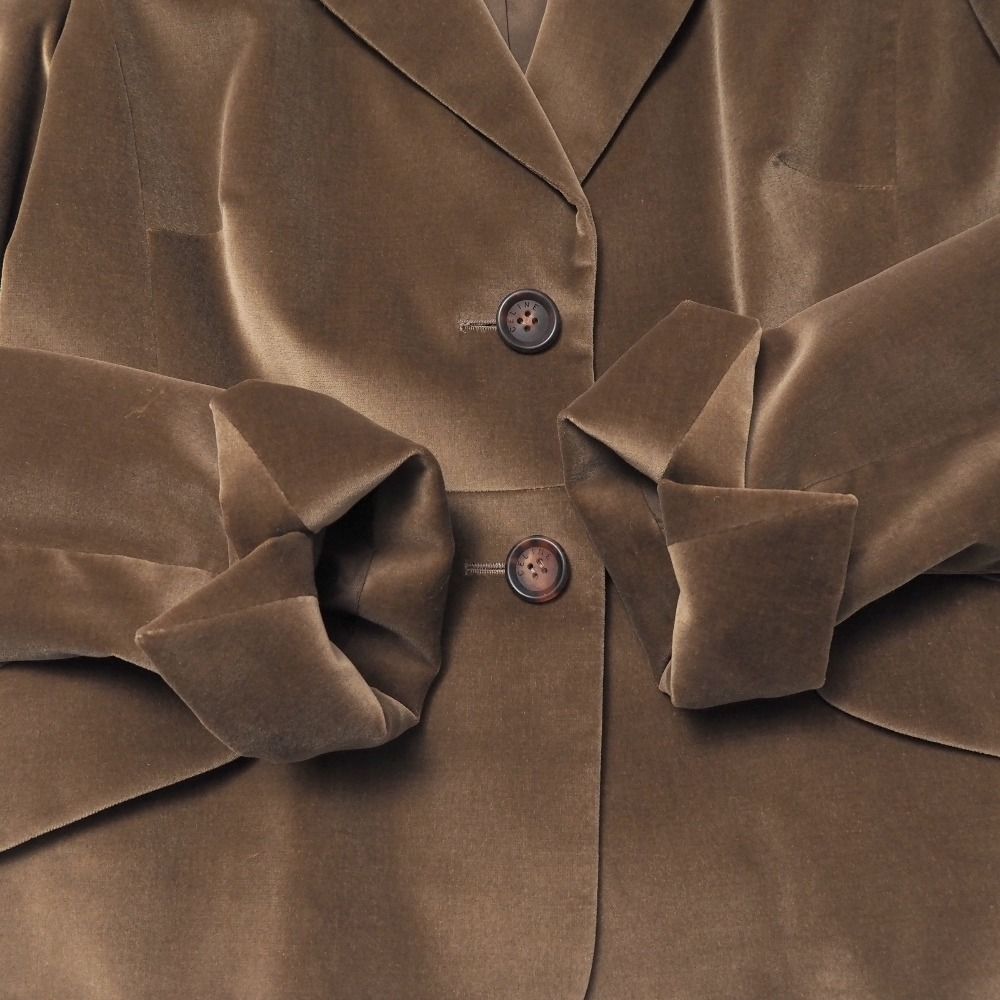 Celine Tailored Jacket 40 Velour Leather