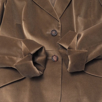 Celine Tailored Jacket 40 Velour Leather