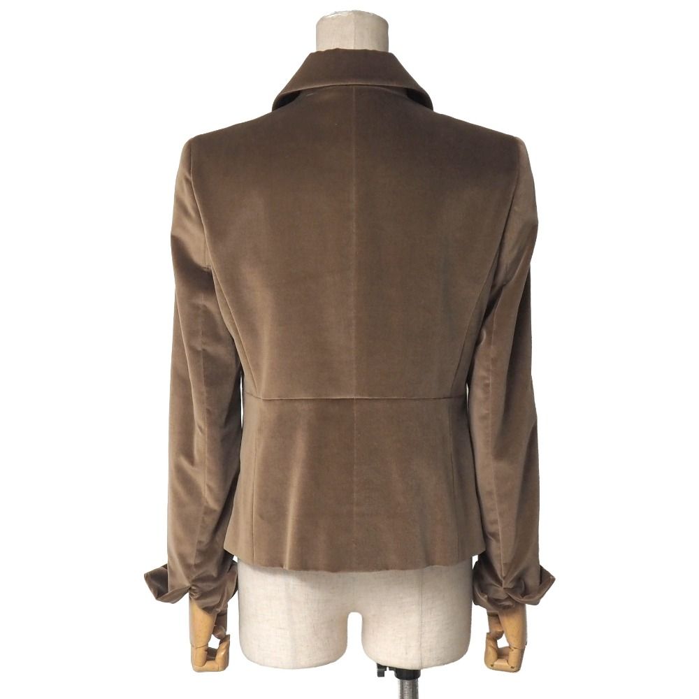 Celine Tailored Jacket 40 Velour Leather