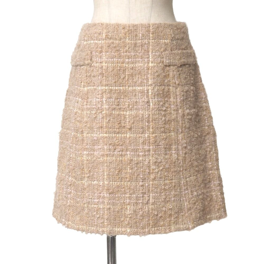 Dior Mini Skirt Tweed Plaid Pattern