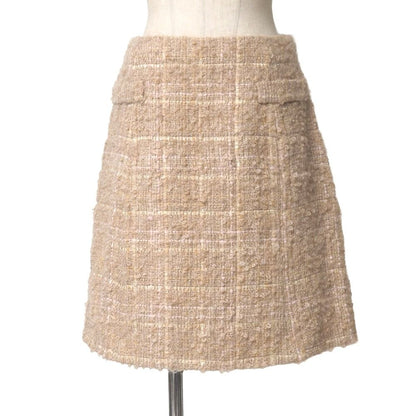 Dior Mini Skirt Tweed Plaid Pattern