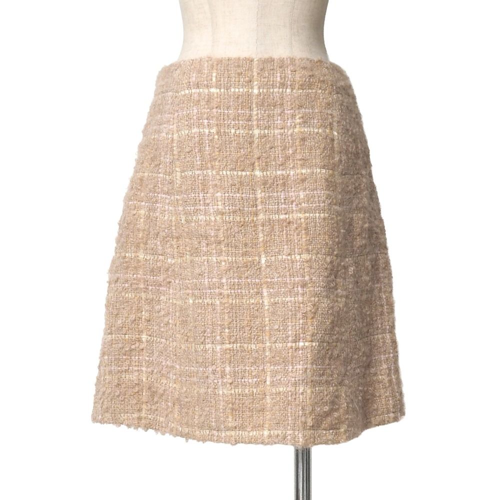 Dior Mini Skirt Tweed Plaid Pattern