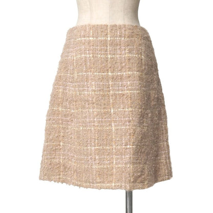 Dior Mini Skirt Tweed Plaid Pattern