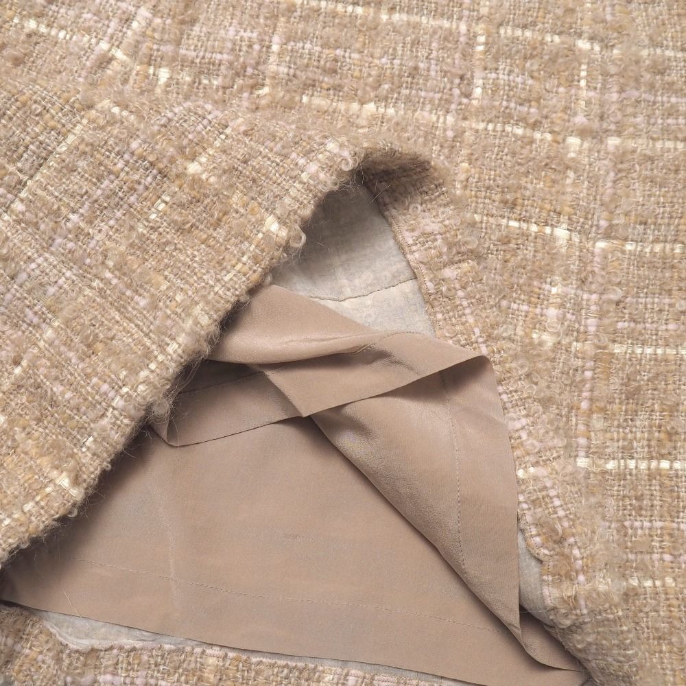Dior Mini Skirt Tweed Plaid Pattern