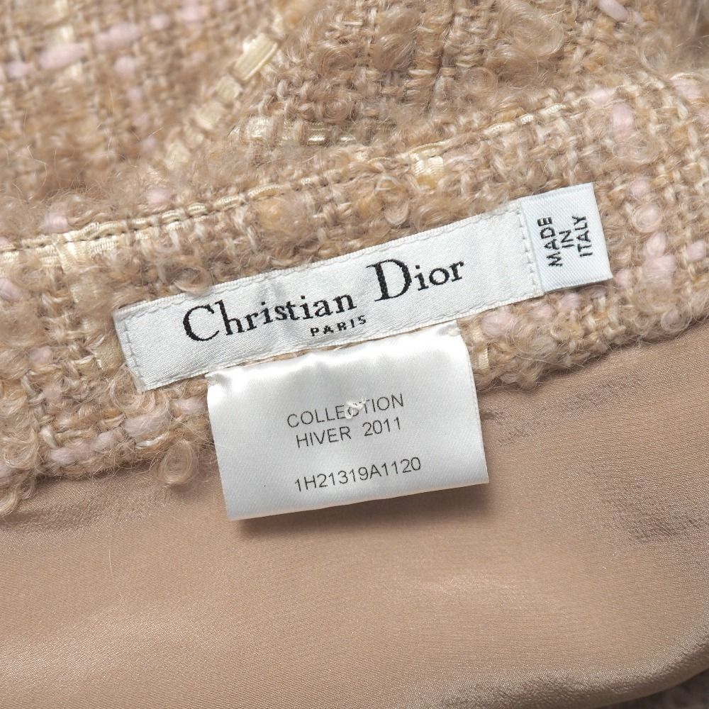 Dior Mini Skirt Tweed Plaid Pattern