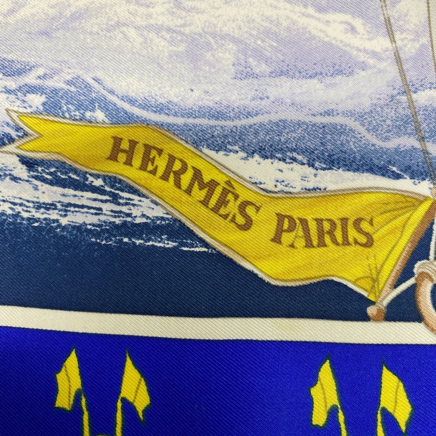 Hermes Scarf Carre 90 Yacht National Flag Silk Bandana