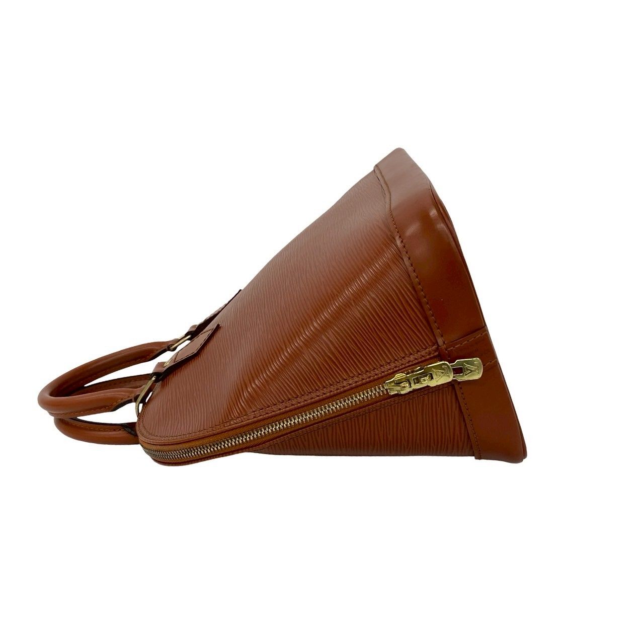 Louis Vuitton Vintage Alma Epi Leather Boston Bag Kenya Brown