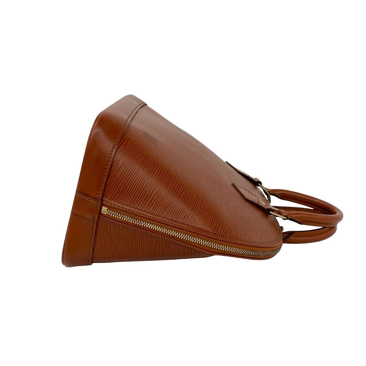 Louis Vuitton Vintage Alma Epi Leather Boston Bag Kenya Brown