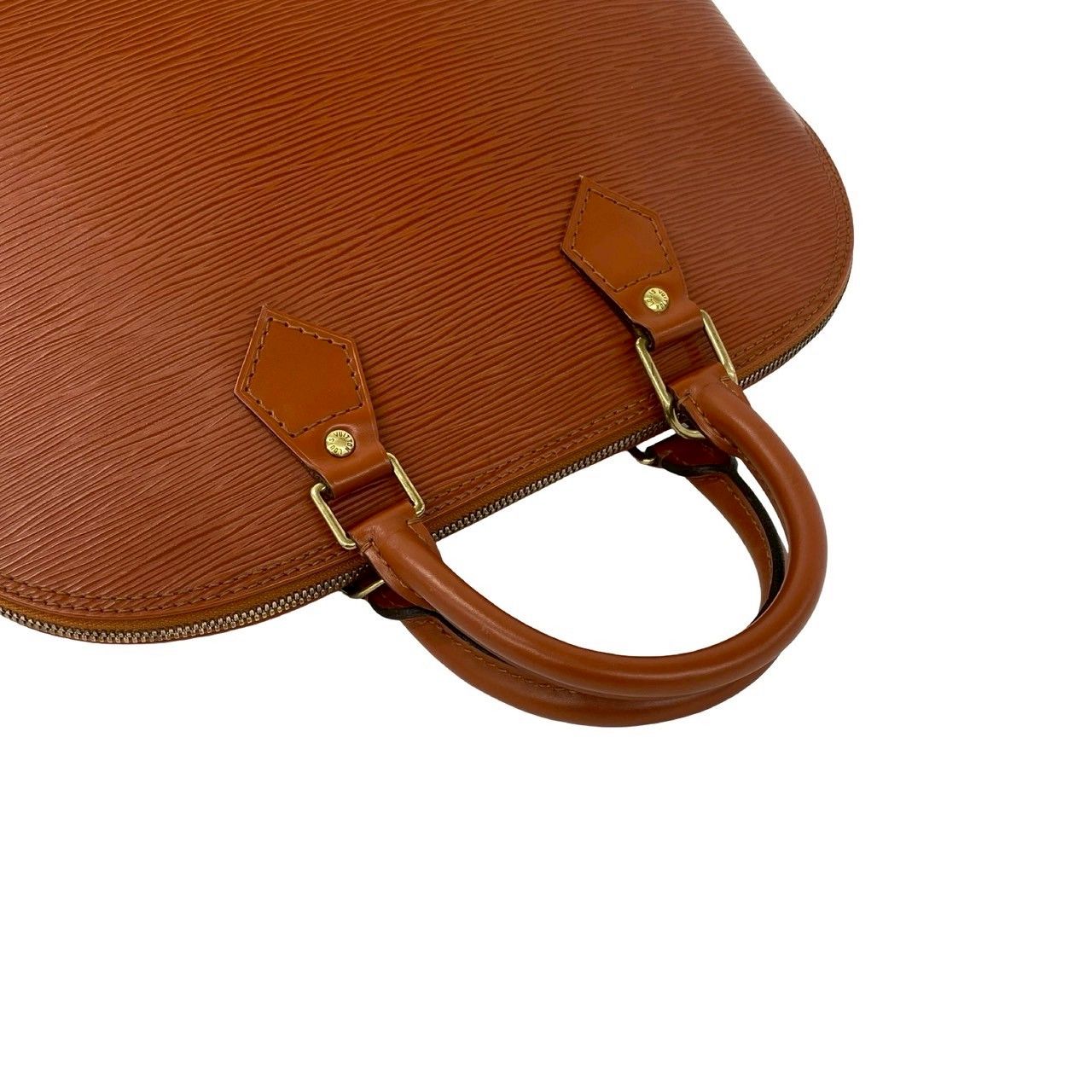 Louis Vuitton Vintage Alma Epi Leather Boston Bag Kenya Brown