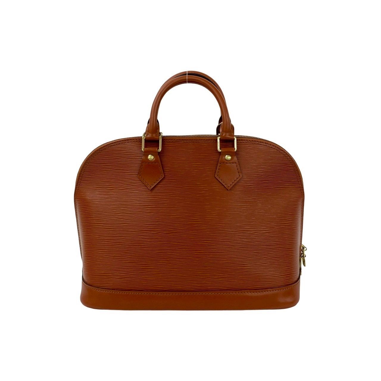 Louis Vuitton Vintage Alma Epi Leather Boston Bag Kenya Brown