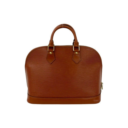 Louis Vuitton Vintage Alma Epi Leather Boston Bag Kenya Brown