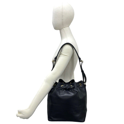 Louis Vuitton Vintage Petite Noir Epi Leather Shoulder Bag