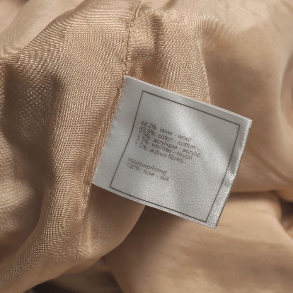 Chanel Vintage Skirt 38 Tweed Tight CC Logo Button