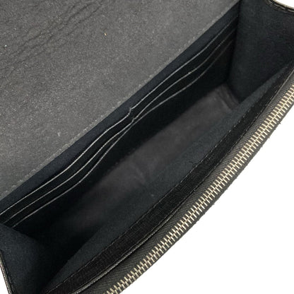 Fendi Wallet Carlito Black White Multi Chain Studs Leather Mink