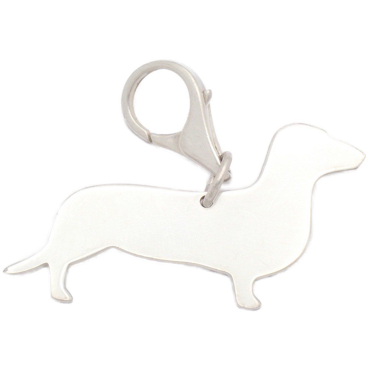 Tiffany & Co Dachshund Motif Charm Key Holder 925 Sterling Silver