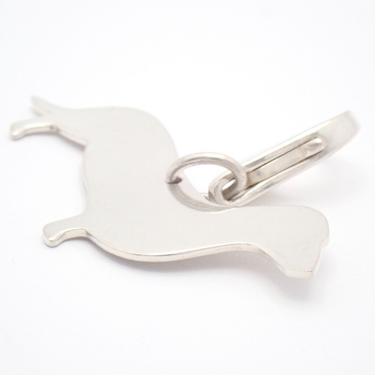 Tiffany & Co Dachshund Motif Charm Key Holder 925 Sterling Silver — view 3