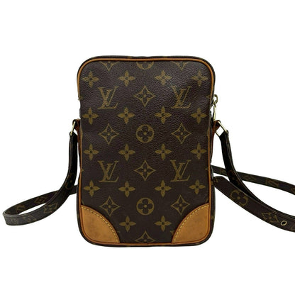 Louis Vuitton Vintage Amazon Monogram Leather Mini Shoulder Bag Pochette Brown