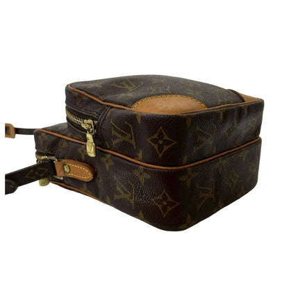 Louis Vuitton Vintage Amazon Monogram Leather Mini Shoulder Bag Pochette Brown