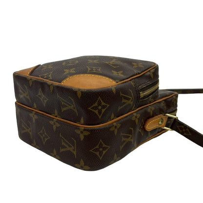 Louis Vuitton Vintage Amazon Monogram Leather Mini Shoulder Bag Pochette Brown