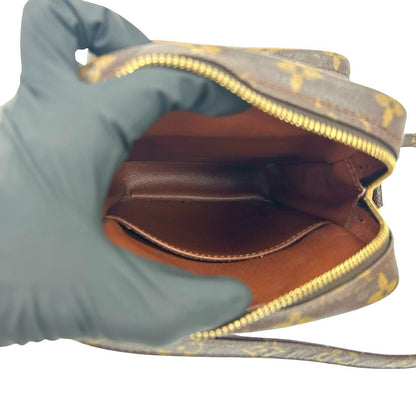 Louis Vuitton Vintage Amazon Monogram Leather Mini Shoulder Bag Pochette Brown