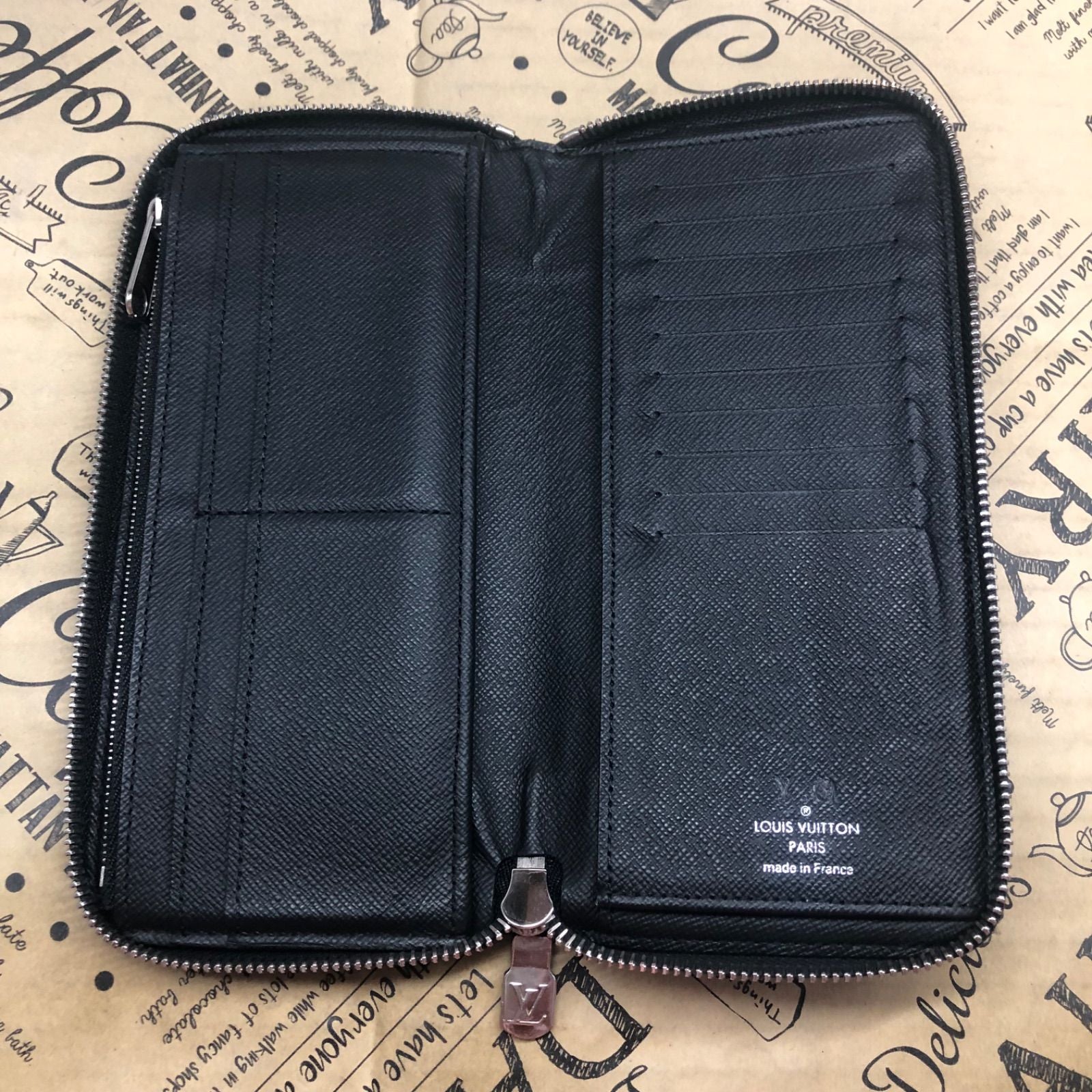 Louis Vuitton Wallet Damier Graphite Zippy Vertical Black — view 5