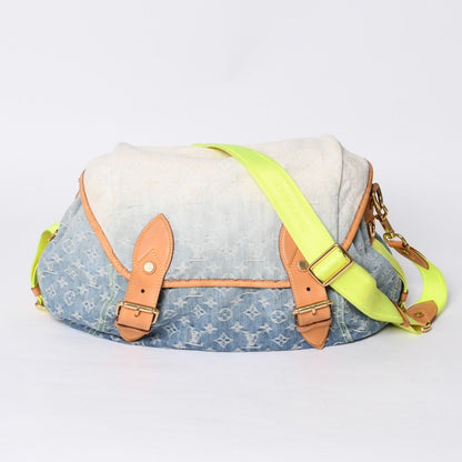 Louis Vuitton Denim Sunrise Shoulder Bag Blue Gradation
