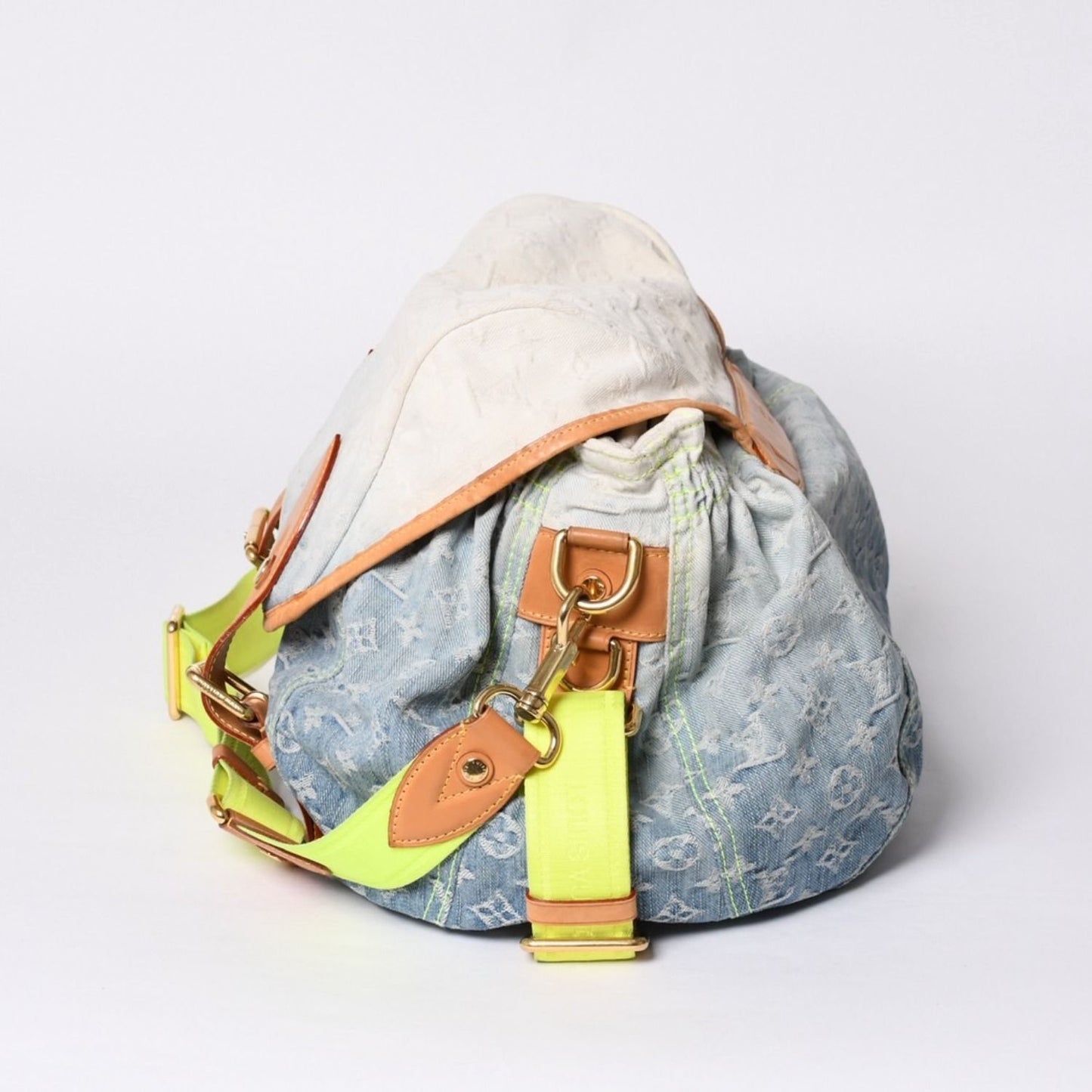 Louis Vuitton Denim Sunrise Shoulder Bag Blue Gradation — view 4