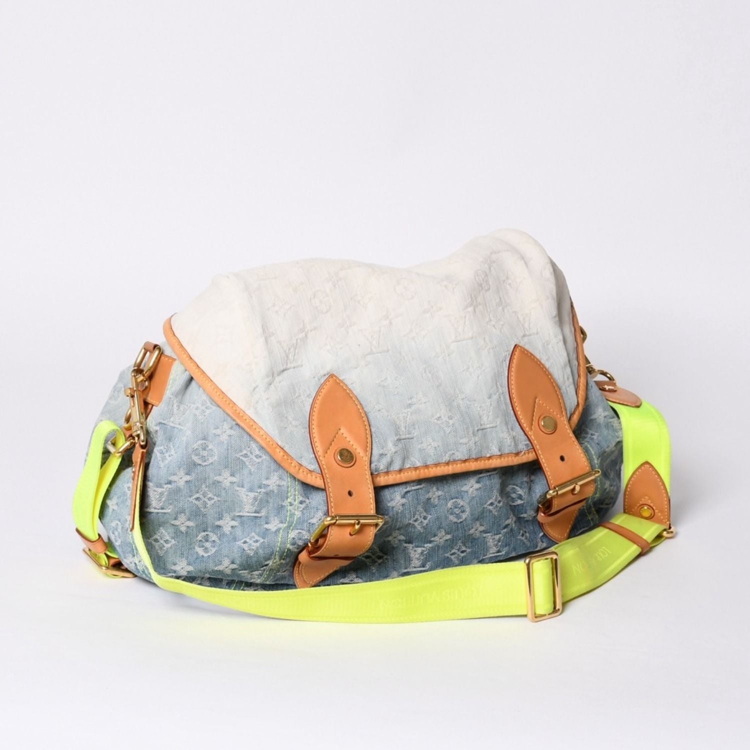 Louis Vuitton Denim Sunrise Shoulder Bag Blue Gradation — view 3