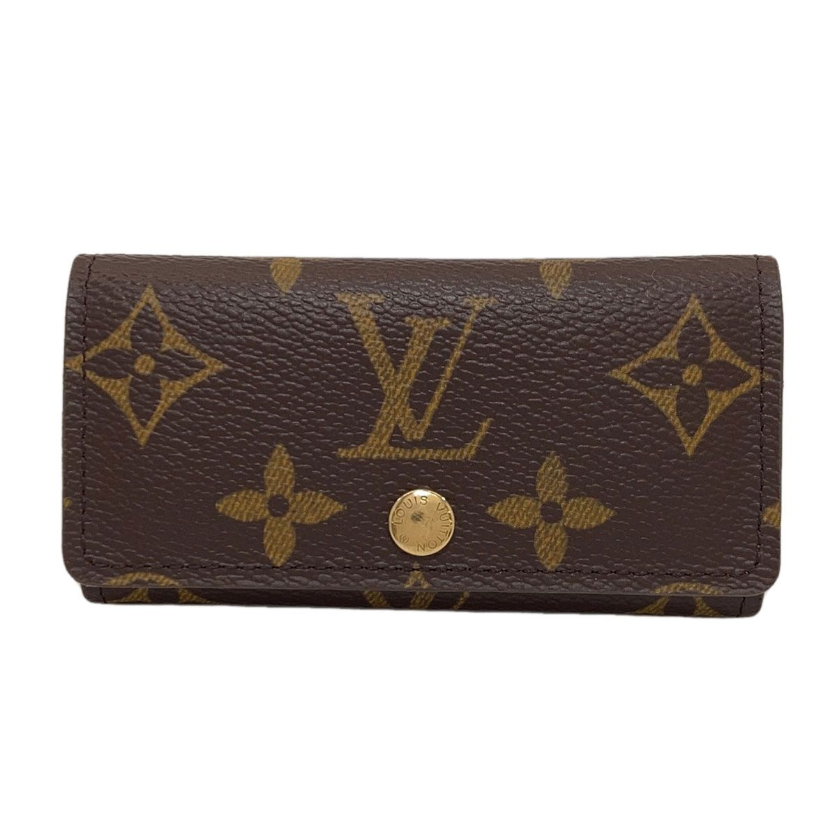Louis Vuitton Multicles 4 Key Case Monogram Canvas Key Holder