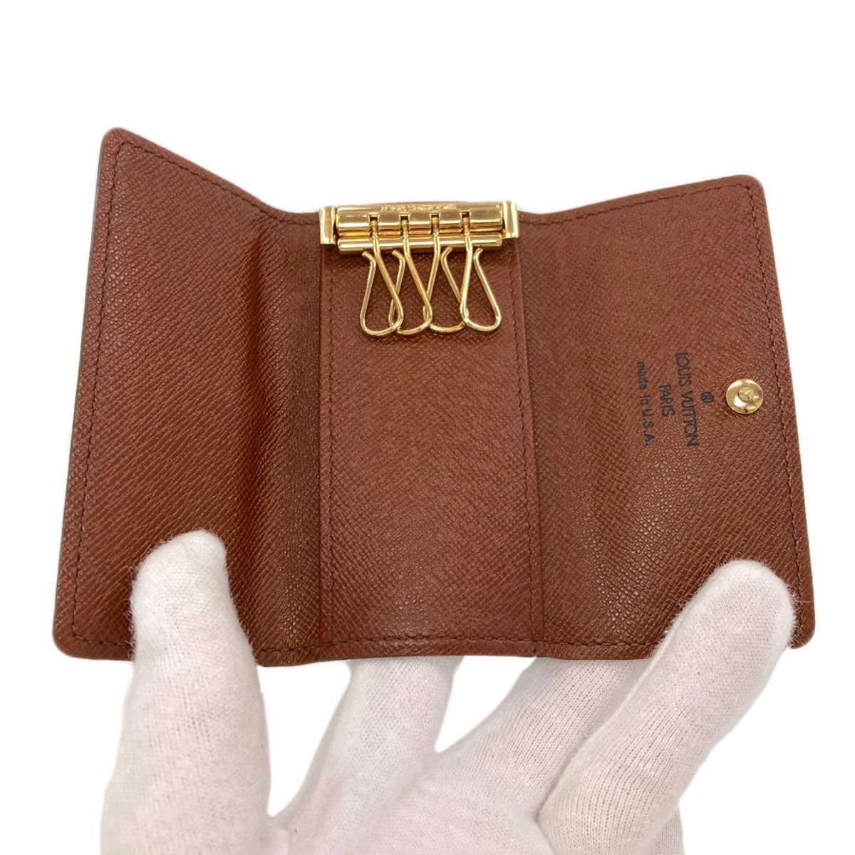 Louis Vuitton Multicles 4 Key Case Monogram Canvas Key Holder