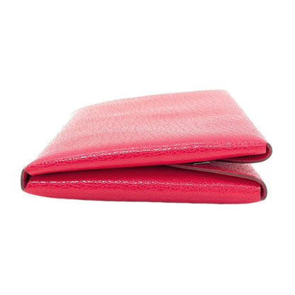 Hermes Calvi Duo Rose Silver Card Case Chevre