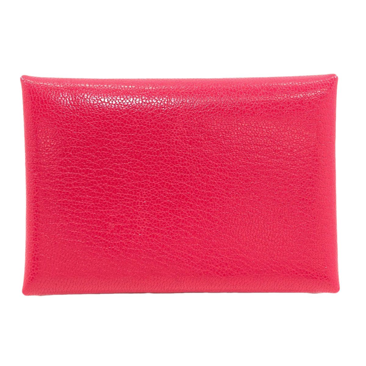 Hermes Calvi Duo Rose Silver Card Case Chevre