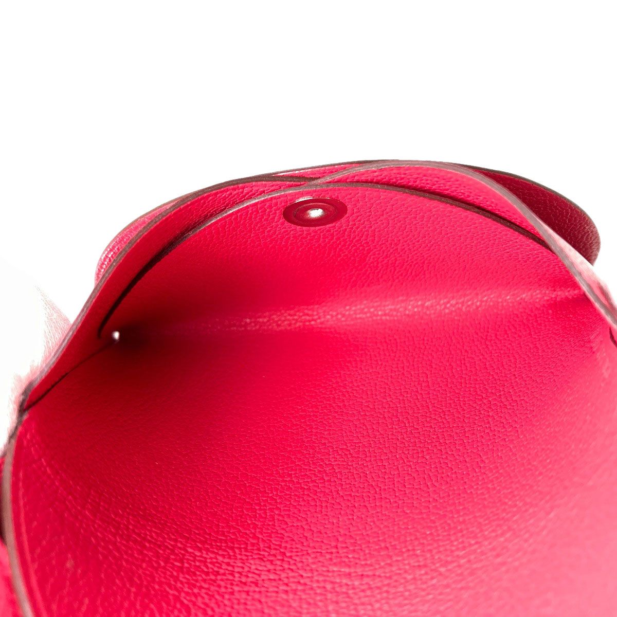 Hermes Calvi Duo Rose Silver Card Case Chevre Sham Kira