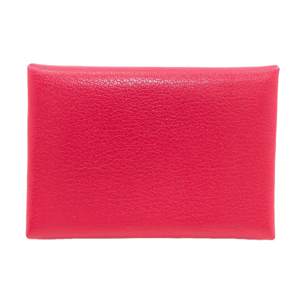 Hermes Calvi Duo Rose Silver Card Case Chevre Sham Kira