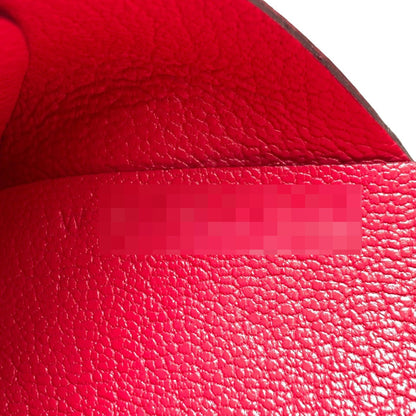 Hermes Calvi Duo Rose Silver Card Case Chevre
