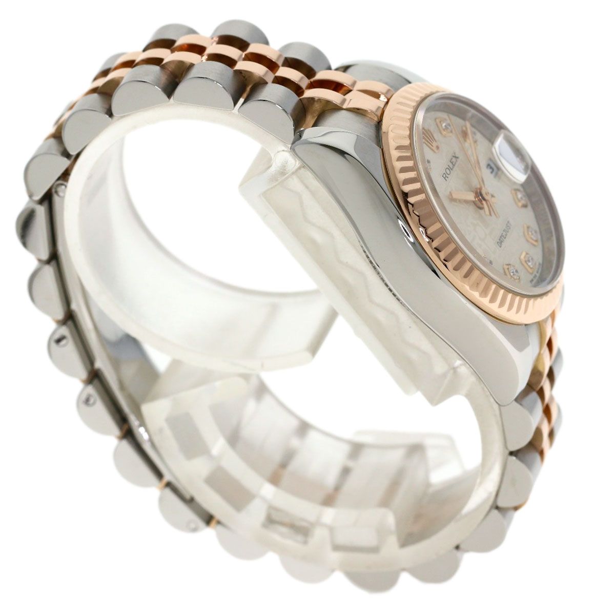 Rolex Datejust Diamond Watch SS Pink Gold 18k