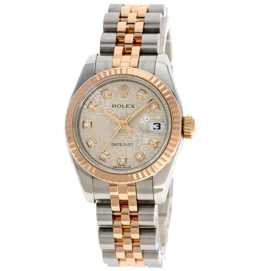Rolex Datejust Diamond Watch SS Pink Gold 18k