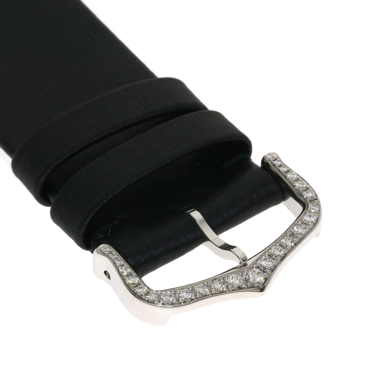 Cartier Lou Watch 18k White Gold Leather Diamond