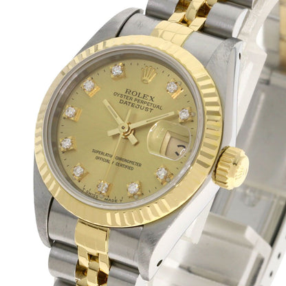 Rolex Datejust Diamond Watch SS Yellow Gold 18k