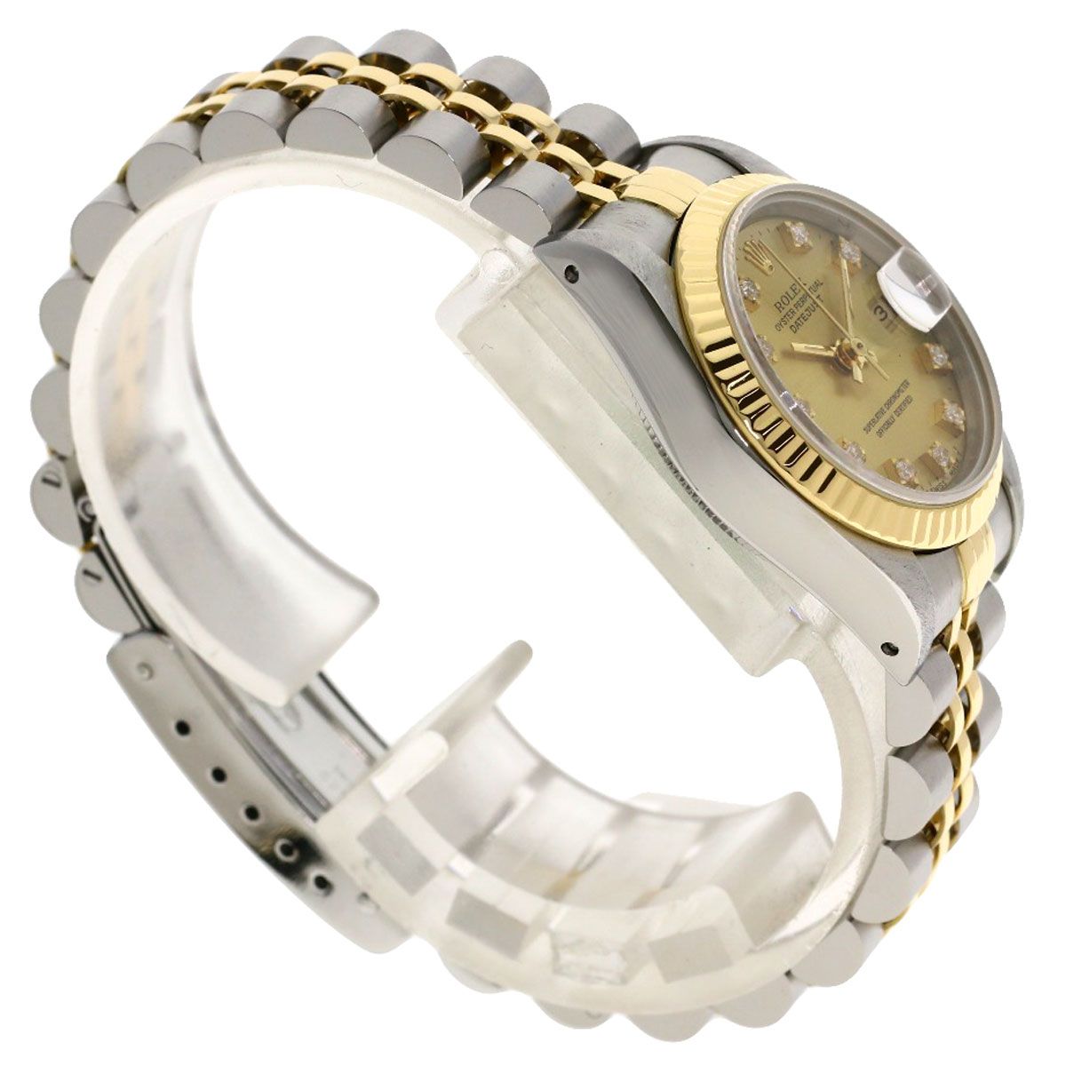 Rolex Datejust Diamond Watch SS Yellow Gold 18k