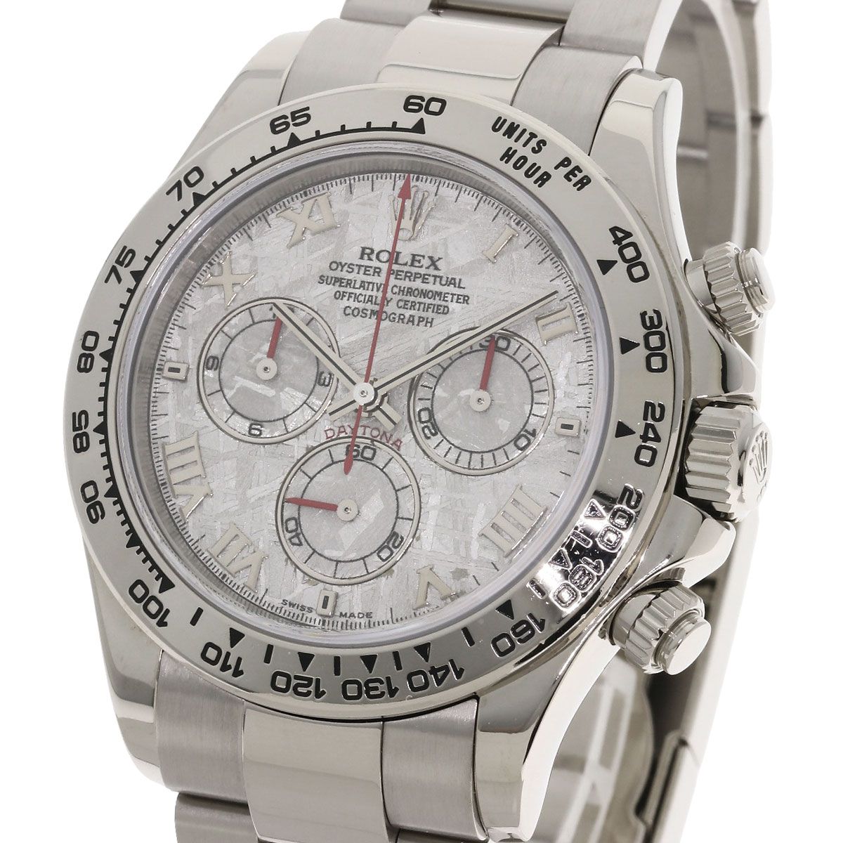 Rolex Cosmograph Daytona Meteorite Watch 18k White Gold