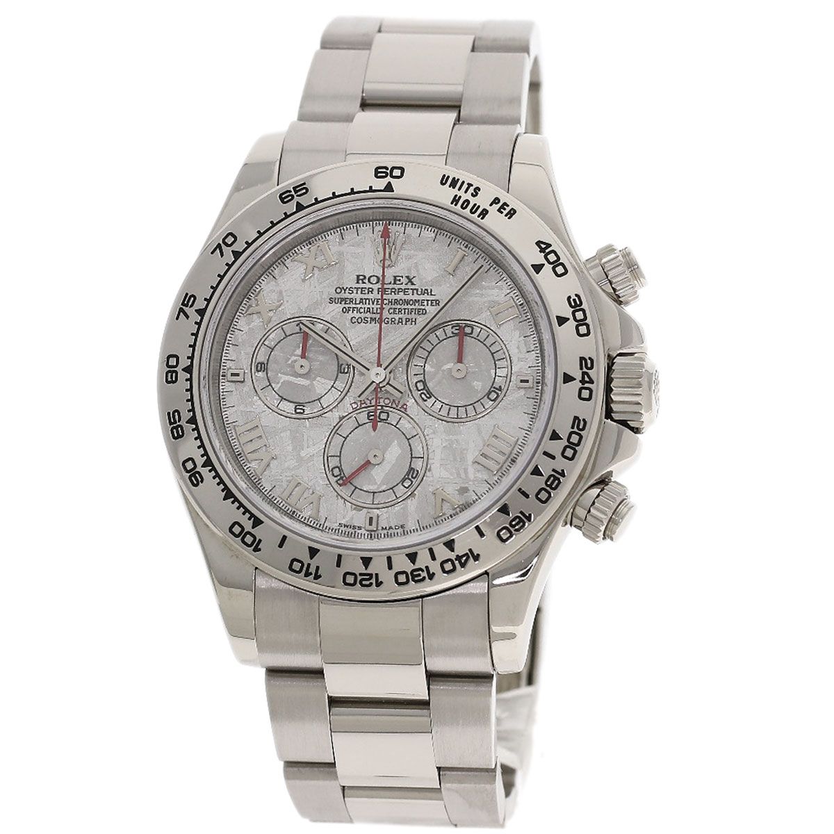 Rolex Cosmograph Daytona Meteorite Watch 18k White Gold