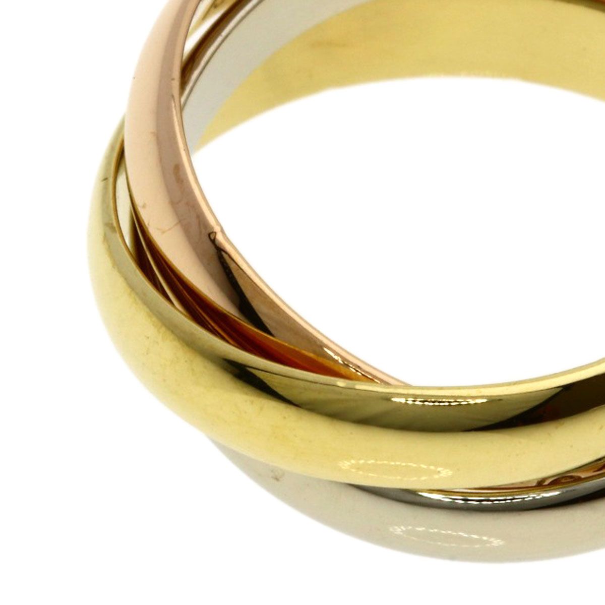 Cartier Trinity 50 Ring 18k Yellow Gold 18k White Pink