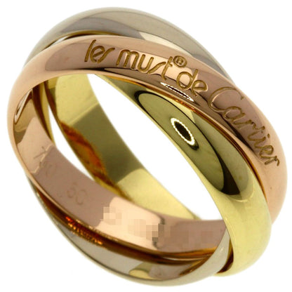 Cartier Trinity 50 Ring 18k Yellow Gold 18k White Pink