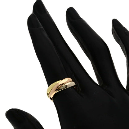 Cartier Trinity 49 Ring 18k Yellow Gold 18k White Pink