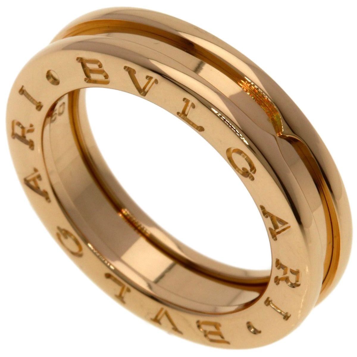 Bvlgari B-zero One Band 50 Ring 18k Pink Gold
