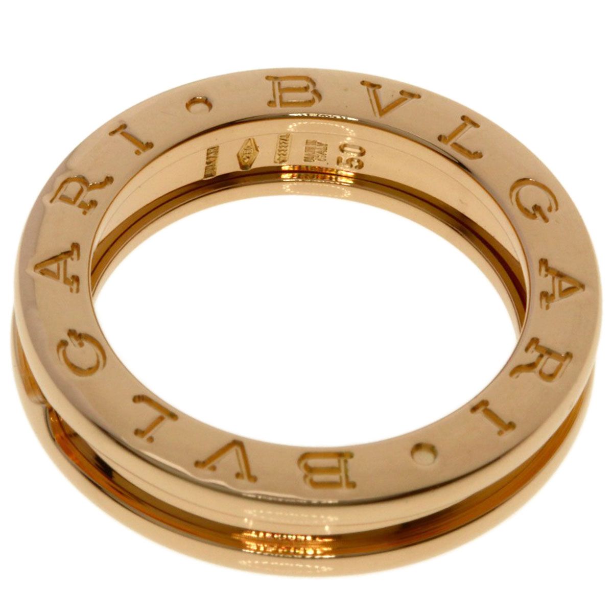Bvlgari B-zero One Band 50 Ring 18k Pink Gold