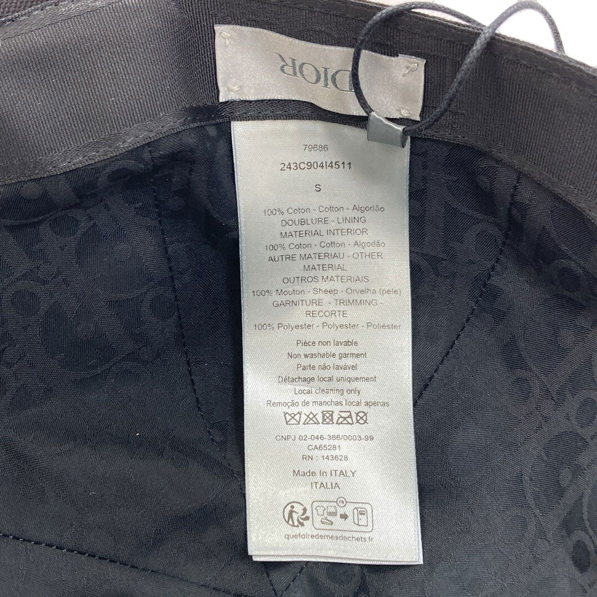 Dior Logo Hat Cotton