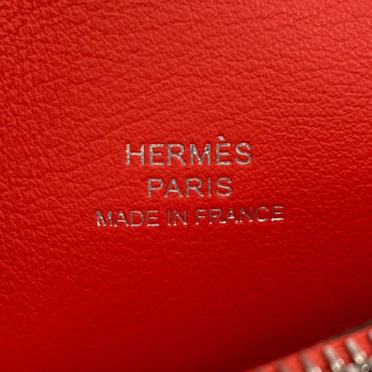 Hermes Avec Soie Silver Bifold Wallet Silk