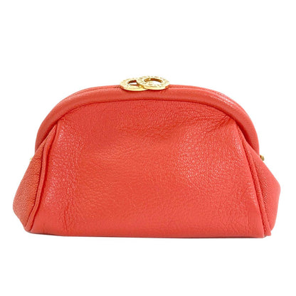Bvlgari Pouch Leather Red